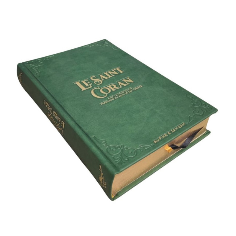 Livre Le Saint Coran Vert Grand Format Fr Ar Hafs Al Hidayah