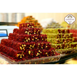 Loukoum Pistaches et Grenades - Coffret Luxe - Zaitoune 250g