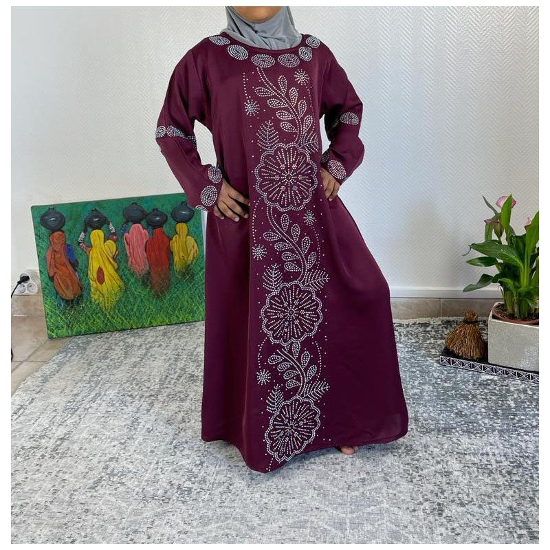  Abaya  Fille  Dubai Enfant Bordeaux