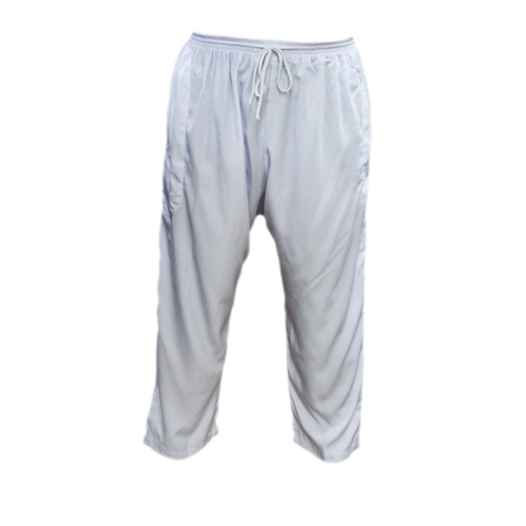 Qamis pakistanais blanc avec pantalon Afaq : bouton col et manches