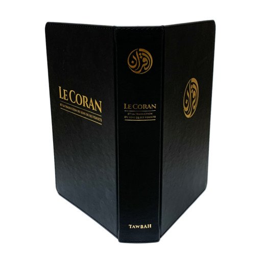 Coffret Moyen Coran en Français et Arabe avec Commentaire d'Ibn Kathîr - Couverture Cartonnée 18 x 24 cm - Edition Tawbah