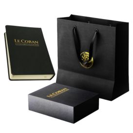 Coffret Moyen Coran en Français et Arabe avec Commentaire d'Ibn Kathîr - Couverture Cartonnée 18 x 24 cm - Edition Tawbah