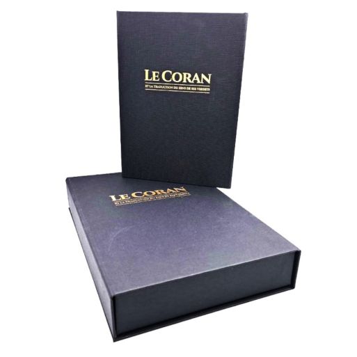 Coffret Moyen Coran en Français et Arabe avec Commentaire d'Ibn Kathîr - Couverture Cartonnée 18 x 24 cm - Edition Tawbah