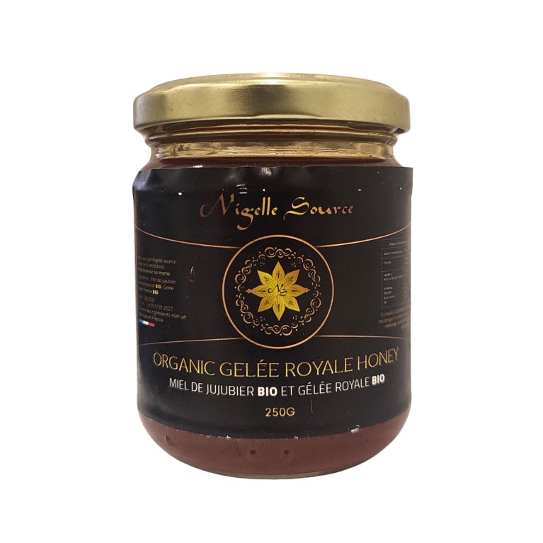 Miel de Jujubier Madagascar & Gelée Royale – 250g- Nigelle Source