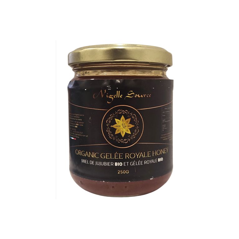 Miel de Jujubier Madagascar & Gelée Royale – 250g- Nigelle Source