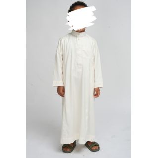 Qamis Enfant Écru : Disponible de Bébé à Adolescent (0 à 13 Ans) - Soundouss