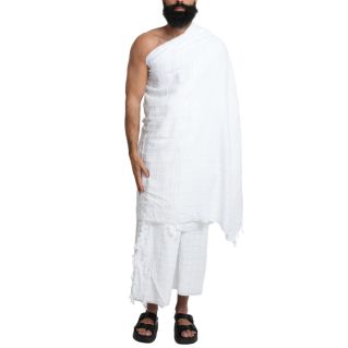 Tenue 2 Pièces Pélerin pour la Omra ou le Haji - Ihram Pélerinage Al Othaiman