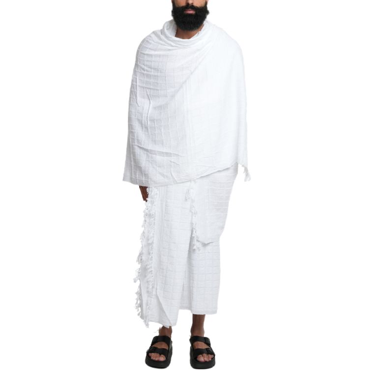 Tenue 2 Pièces Pélerin pour la Omra ou le Haji - Ihram Pélerinage Al Othaiman