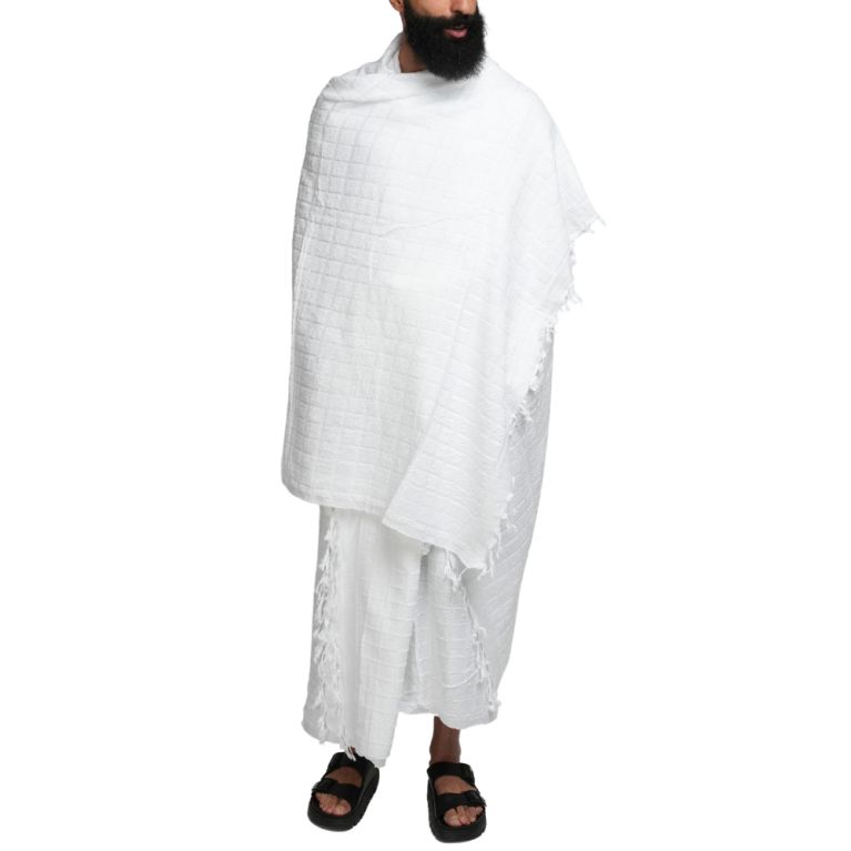 Tenue 2 Pièces Pélerin pour la Omra ou le Haji - Ihram Pélerinage Al Othaiman