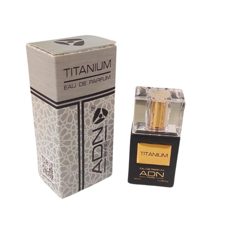 ADN Paris - Parfum  TITANIUM - Vaporisateur 30 ml - Fabriqué en France