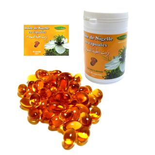 60 Capsules à l'Huile de Nigelle - 500 mg - Habba Sawda