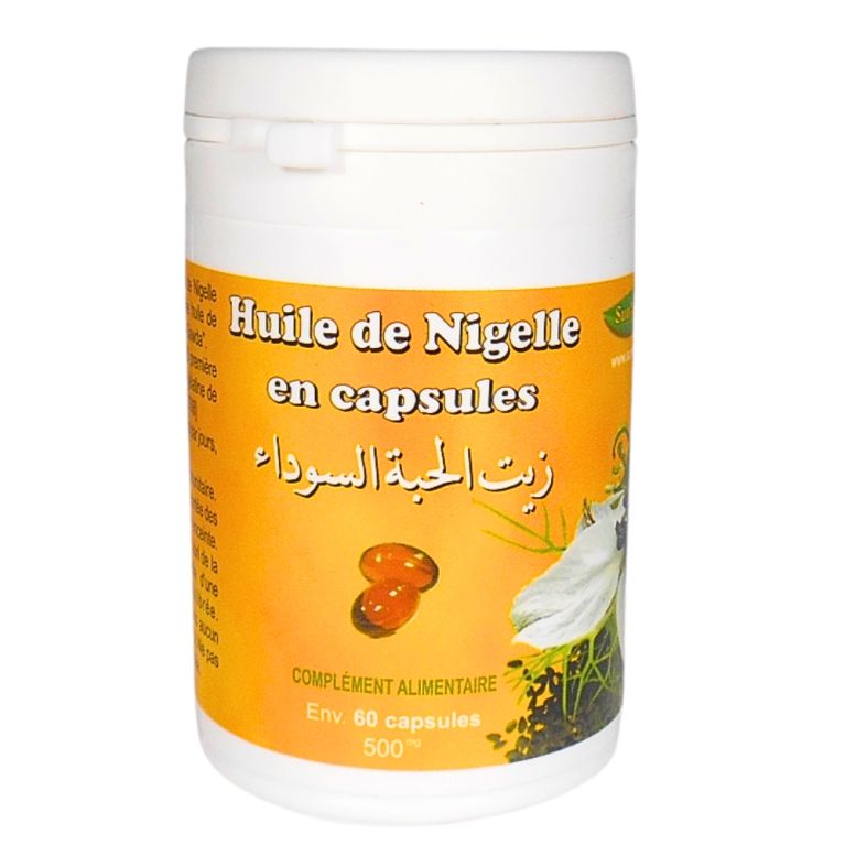 60 Capsules à l'Huile de Nigelle - 500 mg - Habba Sawda