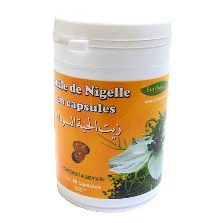 60 Capsules à l'Huile de Nigelle - 500 mg - Habba Sawda