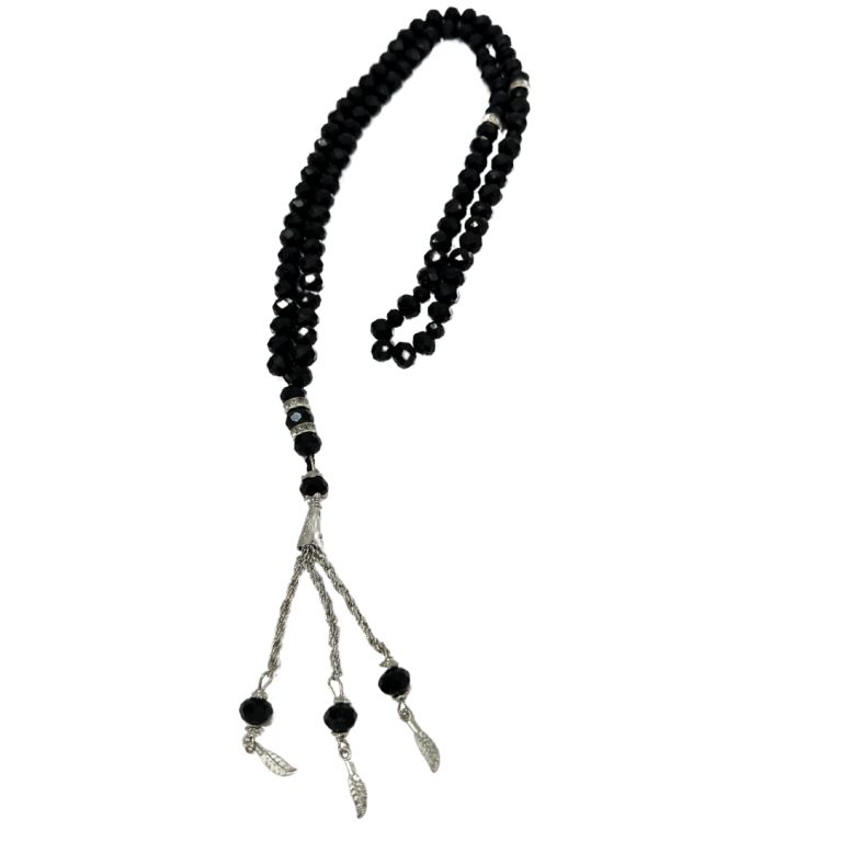 Chapelet islam - Dzikr - 99 Perles Cristal - Noir