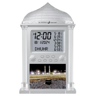 Horloge Prière Al Fatiha FAJ-118 - Argent 