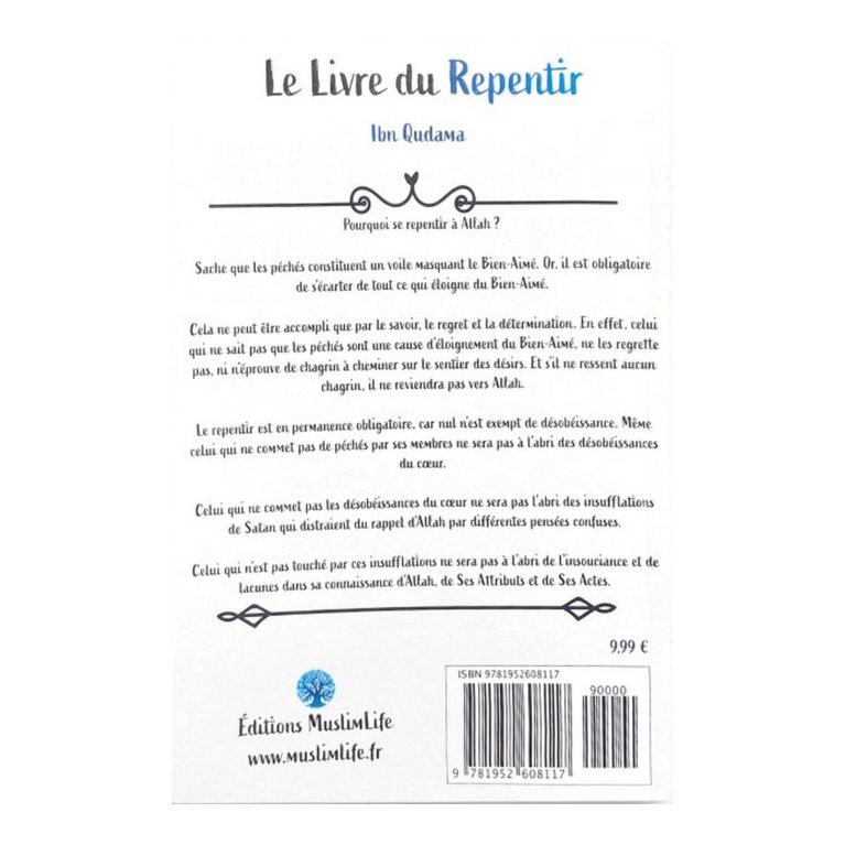 Le Livre du Repentir - ibn Qudama - MuslimLife