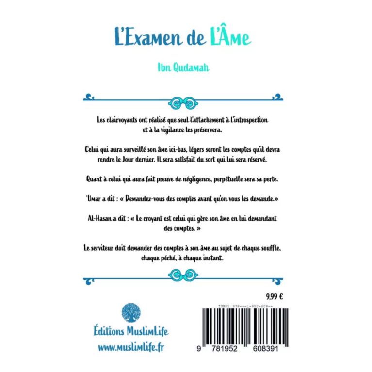 L'examen de l'âme - Ibn Qudamah - MuslimLife