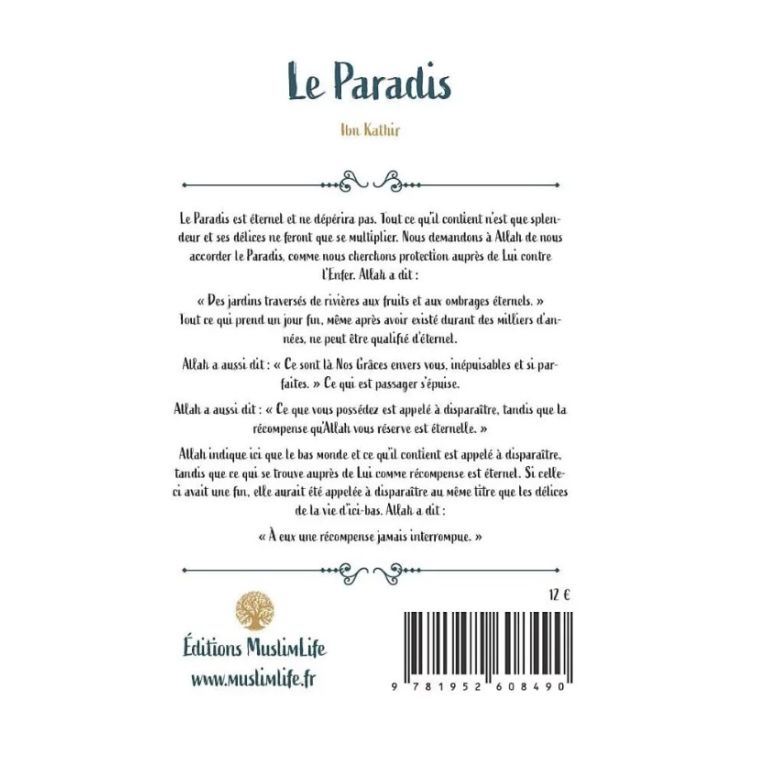 Le Paradis - Ibn Kathir - MuslimLife