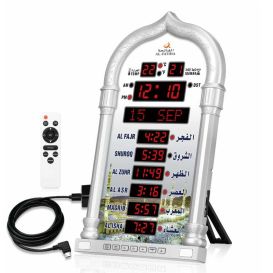 Horloge Prière Al Fatiha - Silver - FAJ-4008PRO