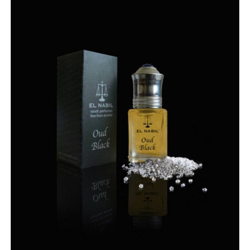 Oud Black - Parfum : Homme - Extrait de Parfum Sans Alcool - El Nabil - 5 ml 