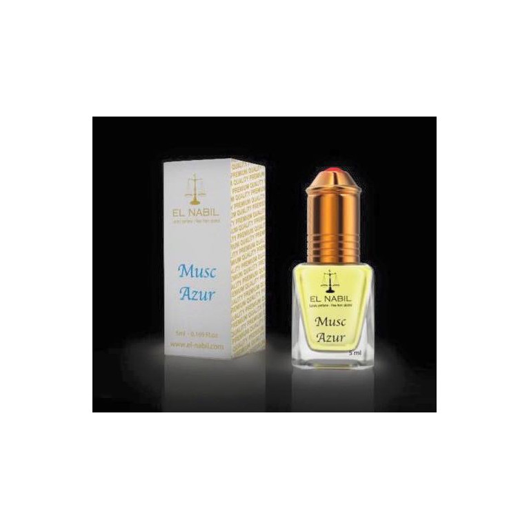 El Nabil - Musc Azur 5 ml - Saudi Perfumes - Sans Alcool