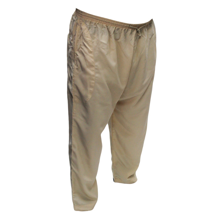 Qamis pakistanais beige avec pantalon Afaq : bouton col et manches